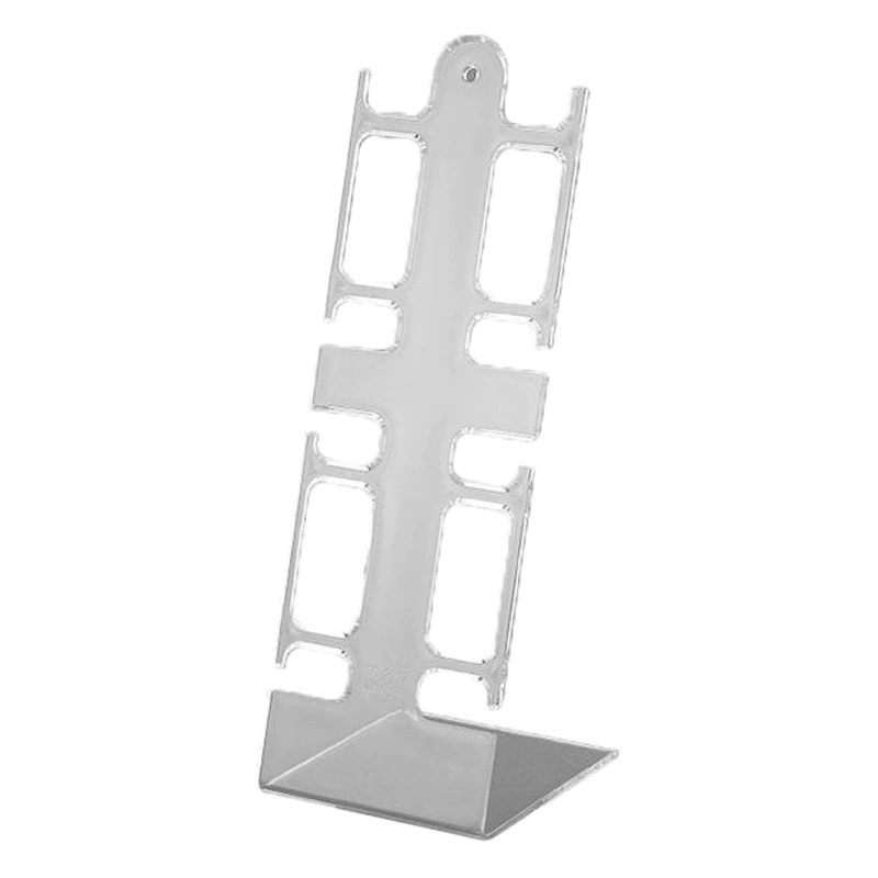 Прозрачная L-образная подставка для часов Черная пластиковая подставка для часов настольный держатель 4-позиционный реквизит для дисплея оптовая продажа