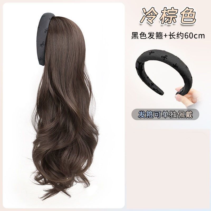 许昌发箍假发秋冬女一体自然卷发全头套高颅顶自然无痕仿真发假发|undefined