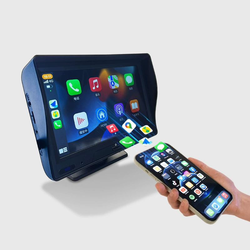 Трансграничная универсальная 7-дюймовая портативная Автомобильная машина Apple CarPlay Android, соединение мобильного телефона, зеркальный проекционный экран, Реверсивный Вид сзади