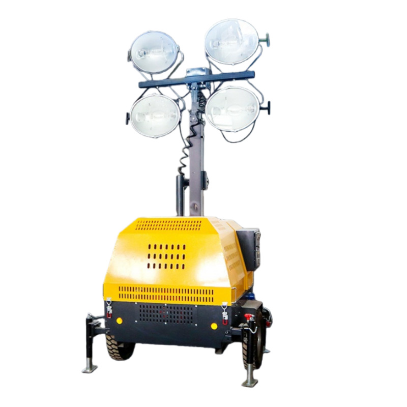 lámpara de iluminación de tracción elevación automática móvil vehículo de iluminación equipo de iluminación de construcción nocturna de carretera