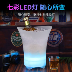 国境を越えた新しいbluetoothスピーカー七彩led散布バーktvビール氷桶屋外キャンプ無線小音響アイデア