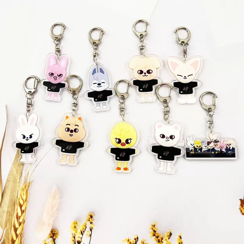 Cartoon acrylic double-sided keychain, pendant