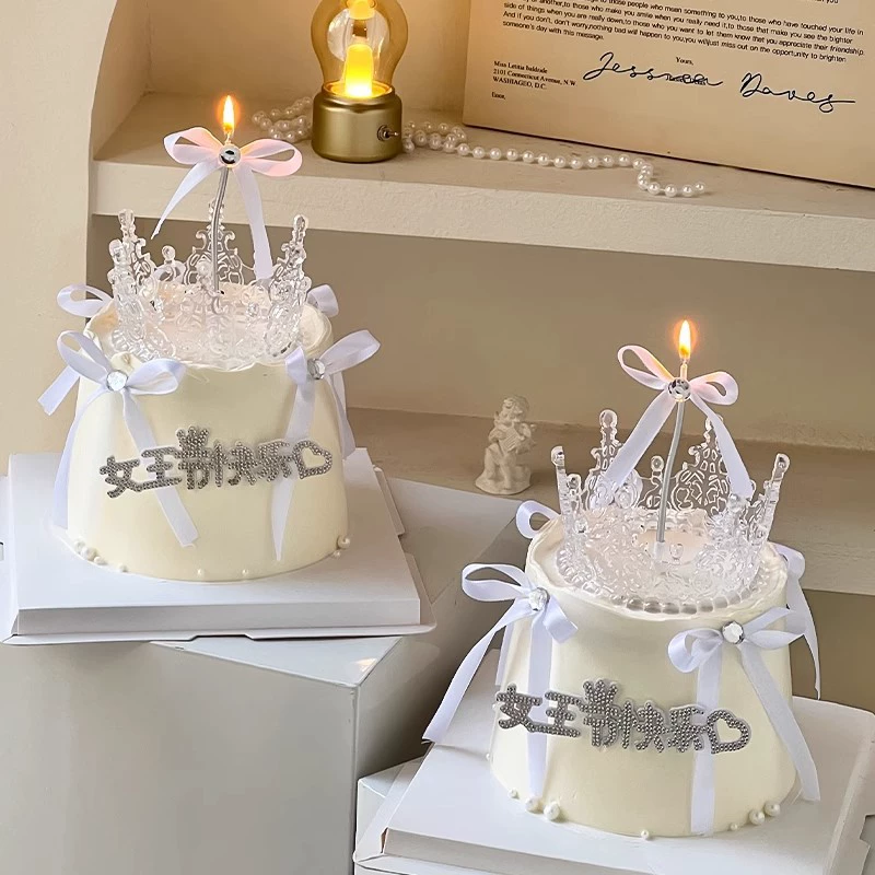 Чистый красный фестиваль богини счастливого красивого торта украшение хрустальной короны украшение королевы счастливого фестиваля со стразами