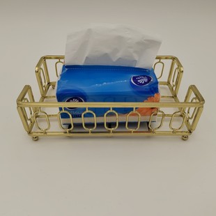 Countertop Tissue Basket Drawbox Rack Tissue Holder Iron Craft Napkin Basket Metal Tissue Holder Square Tissue Holder
