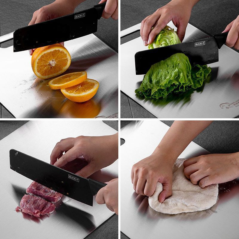 316 stainless steel cutting board thickened moisture-proof cutting board super large mold-proof chopping board home kitchen large cutting board panel