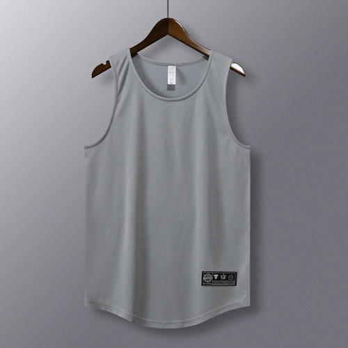 Flying Disc Sports Mesh Quick-Dry Backless Top for Men Running and Basketball Training Sleeveless Breathable Graphic Printing Backless Top
