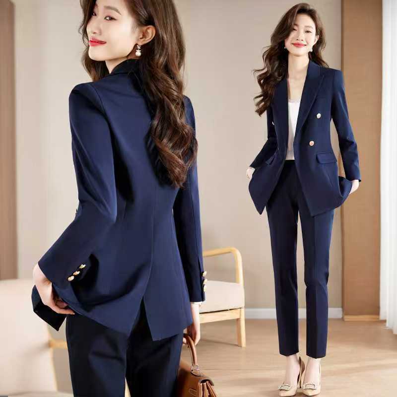 Business Suit Suit for Women Spring & Fall 2025 New College Student Formal Black Suit Jacket Elegant Work Clothes