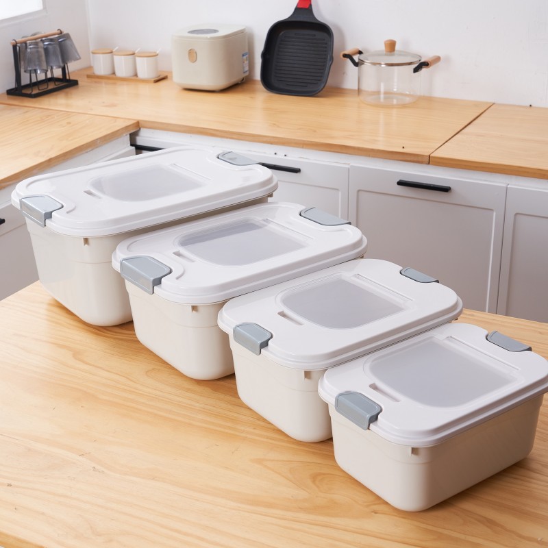 Rice bucket 40 catties thickened sealed insect-proof household 25 catties rice box 15 catties food grade rice cylinder flour bucket wholesale