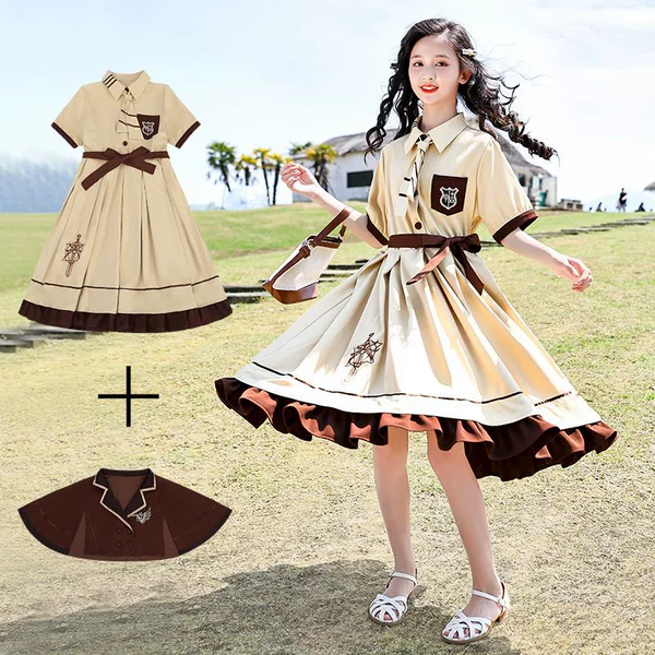 Khaki set, with short sleeve