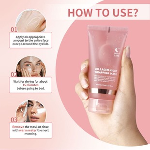 Cross-Border Hydrolyzed Collagen Peel-Off Mask, Smooth and Delicate Skin, Brightening and Even Skin Tone Application Mask