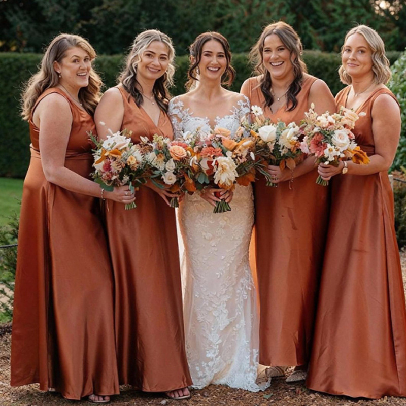 Amazon Wedding Bridesmaid Sleeveless Long Evening Dress Annual Party Dinner Ball Gown Slimming Long Dress for Women
