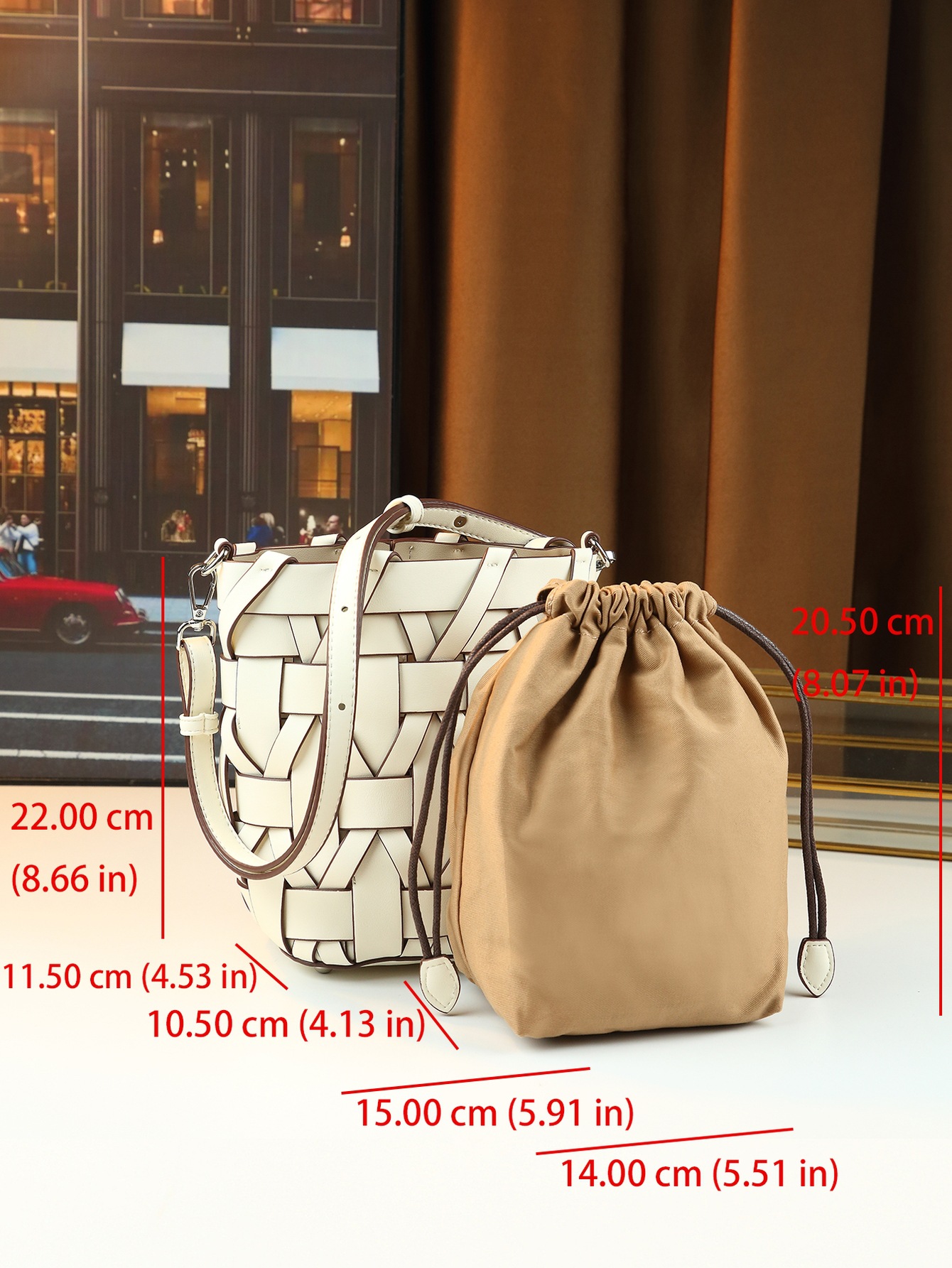 Women's Woven Cylindrical Crossbody Bag Versatile Underarm Handbag_voghion.com