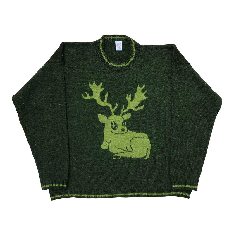 2025 Autumn and Winter Fresh Series Retro Jacquard Sweater Autumn and Winter Round Neck Novel Knit Sweater Niche Design Long Sleeve