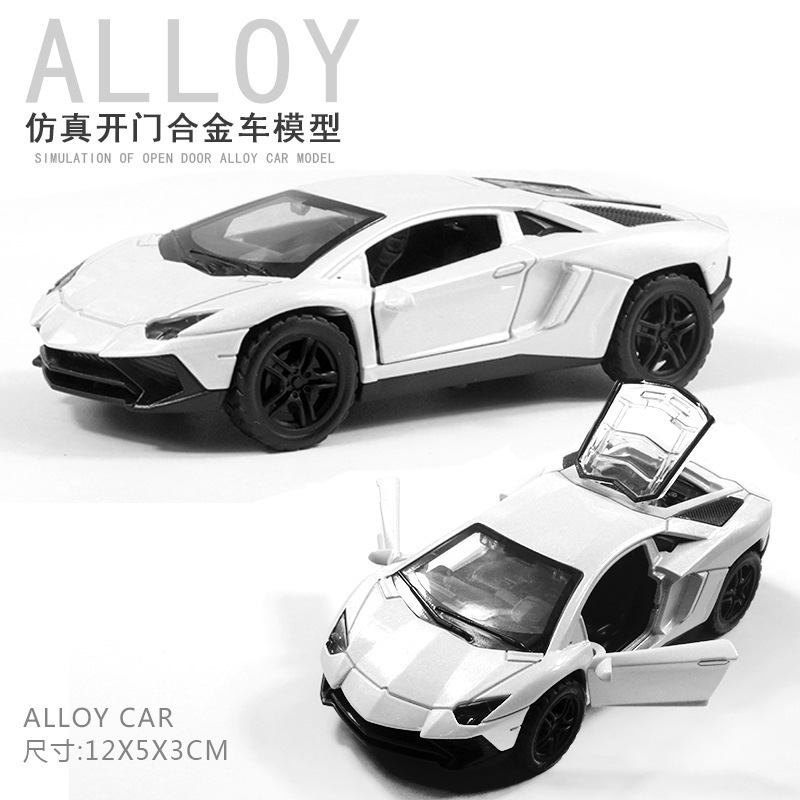 仿真合金玩具车模型超跑回力车合金车模儿童生日礼物蛋糕摆件批发|undefined