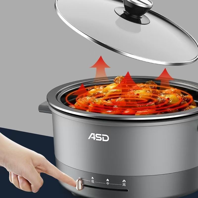 电火锅多功能一体锅厂家电煮锅家用不粘锅可拆卸电火锅速热 2