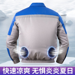 卸売りのエアコン服の夏の温度を下げる扇風機の服は扇風機の服のメーカーの直接販売の大きいポケットをつけることができます。