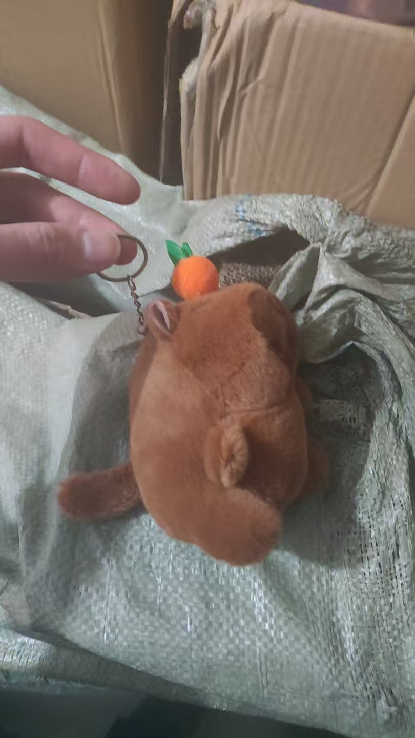 Kapibara puf puf pulseras Kapibara puff puff doll pellizco muñeco de peluche capibara colgante chirrido