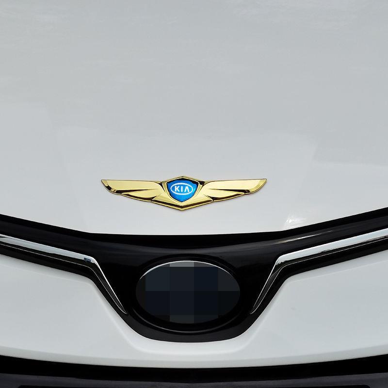 Special Kia Car Sticker K3 k2 k5 KX7 Auto Supplies Smart Running Car Head Cover Metal Personality Exterior Modification Standard