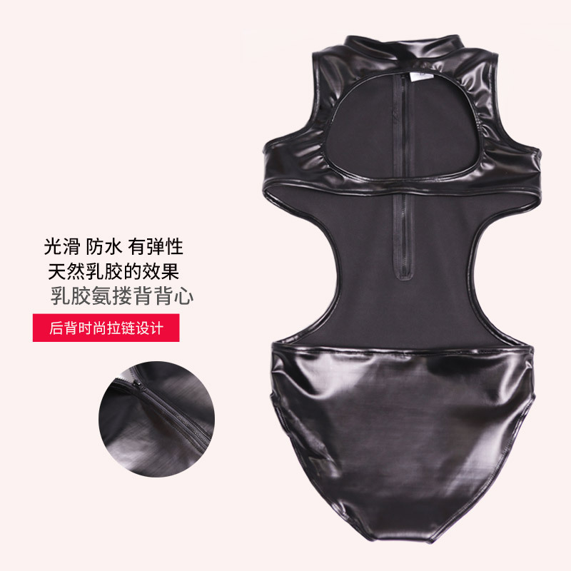 Color encantador GN22 moda cool látex amoniaco mujer sexy bikini triángulo unidad de cuero unidad de natación unidad de baño