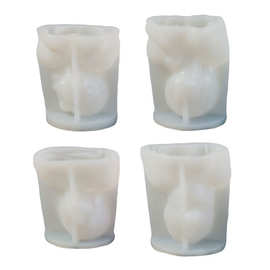 长发美女异域造型硅胶模具摆件香薰蜡烛石膏蛋糕巧克力装饰工具