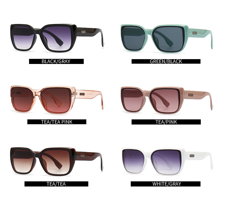 2023 foreign trade cross border metal accessories square frame sunglasses for men European and American street style sunglasses for women wholesale 9120_voghion.com