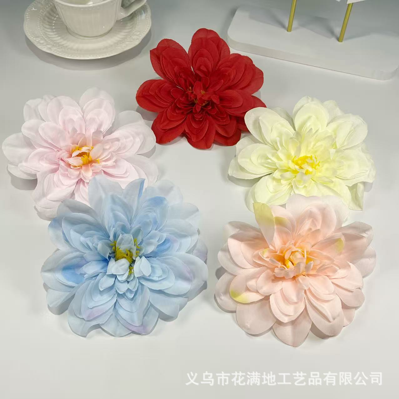 大芍药仿真花婚礼场景布置 diy头饰发夹材料拍摄道具假花厂家批发
