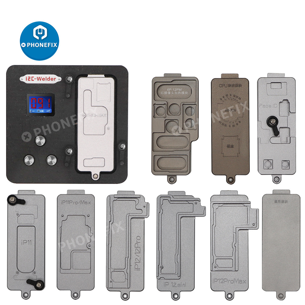 i2c拆焊台数显可调温主板贴合分离面容点阵加热模块X到15promax