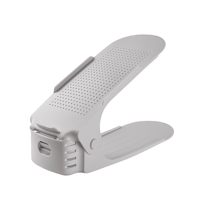 Estante de zapato de almacenamiento integrado para hogares de ahorro de espacio ajustable estante de almacenamiento de zapatos de doble capa dormitorio armario de zapatos artefacto mágico