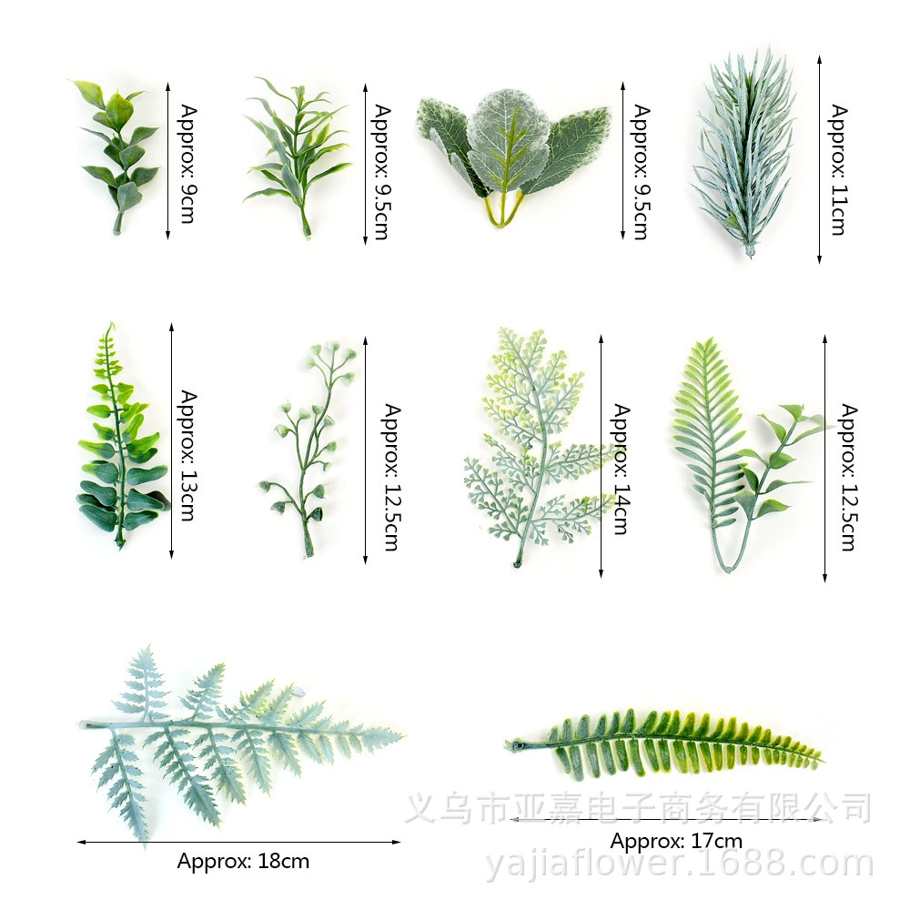 Artificial Aquatic Leaves, Realistic Phoenix-Tail Ferns for Wedding & Floral Decor, Lightweight Pack