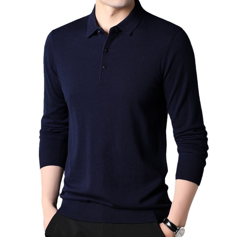 두꺼운 100 스웨터 남자 옷깃 스웨터 새로운 PUYUAN 스웨터 올 매치 니트베이스 셔츠탑