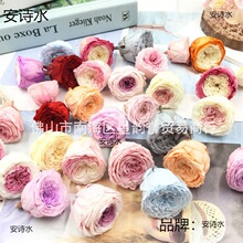 七夕情人节永生花奥斯汀小号2-3cm巧克力玫瑰diy手工婚礼鞋盒材料