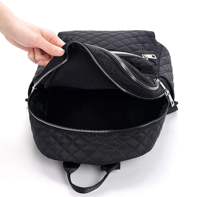 Feihong Cross-Border Diamond Pattern Large Capacity, High Aesthetic Value, Versatile Backpack, Fashionable Quilted_voghion.com