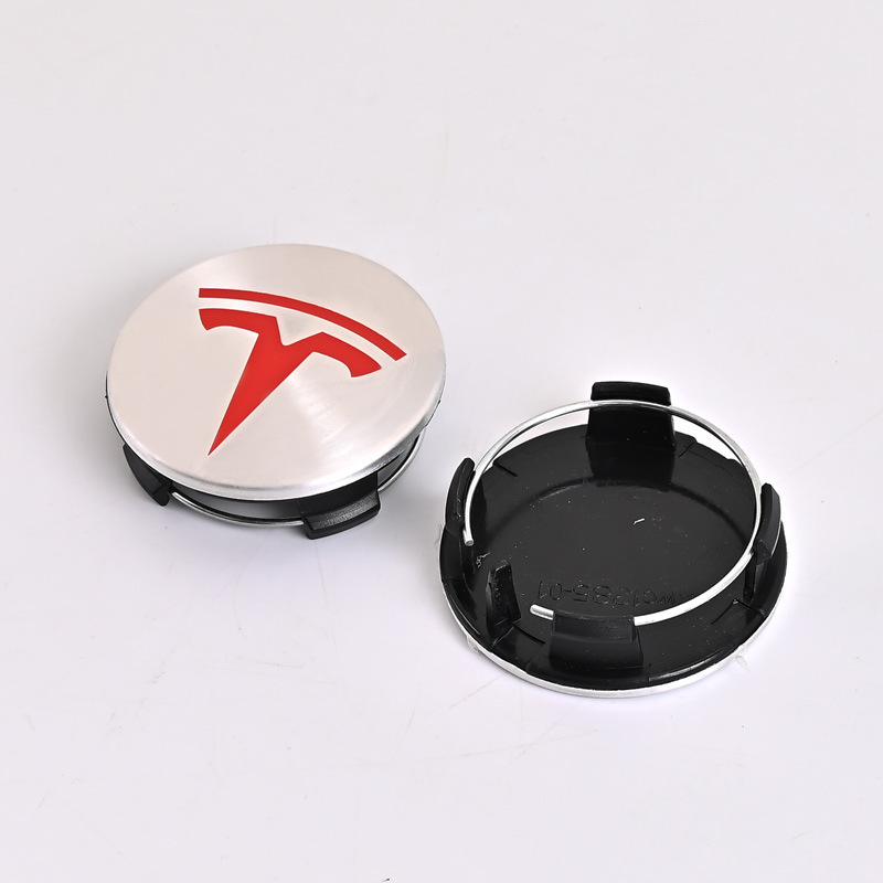 4x 58mm / 54mm Tesla Nabendeckel Felgendeckel Radkappen