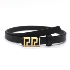 Women's Fashionable and Versatile Trendy Slim Belt with Fabric and Leather Accents, Perfect for Dresses, Suit Jackets, and Jeans - Factory Direct