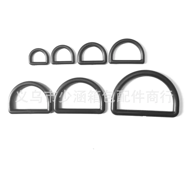 Manufacturer 13mm-51mm plastic schoolbag luggage accessories backpack strap linear D-ring hook connection D Buckle supply