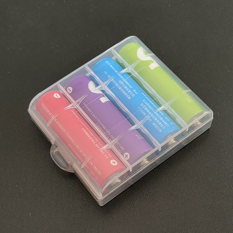 New high transparent 4-pack No. 5 No. 7 battery box AA/AAA battery storage box 14500 battery box New high transparent 4-pack No. 5 No. 7 battery box AA/AAA battery storage box 14500 battery box