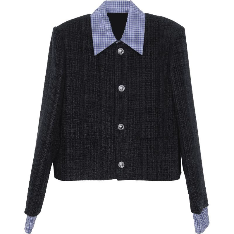 Autumn set, short jacket, city style