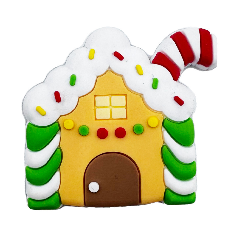 メーカー卸売Q版クリスマス洞洞シューズアクセサリー、厚みのあるエポキシ樹脂製シューズフラワー、DIY装飾アクセサリーシューズバックル|undefined