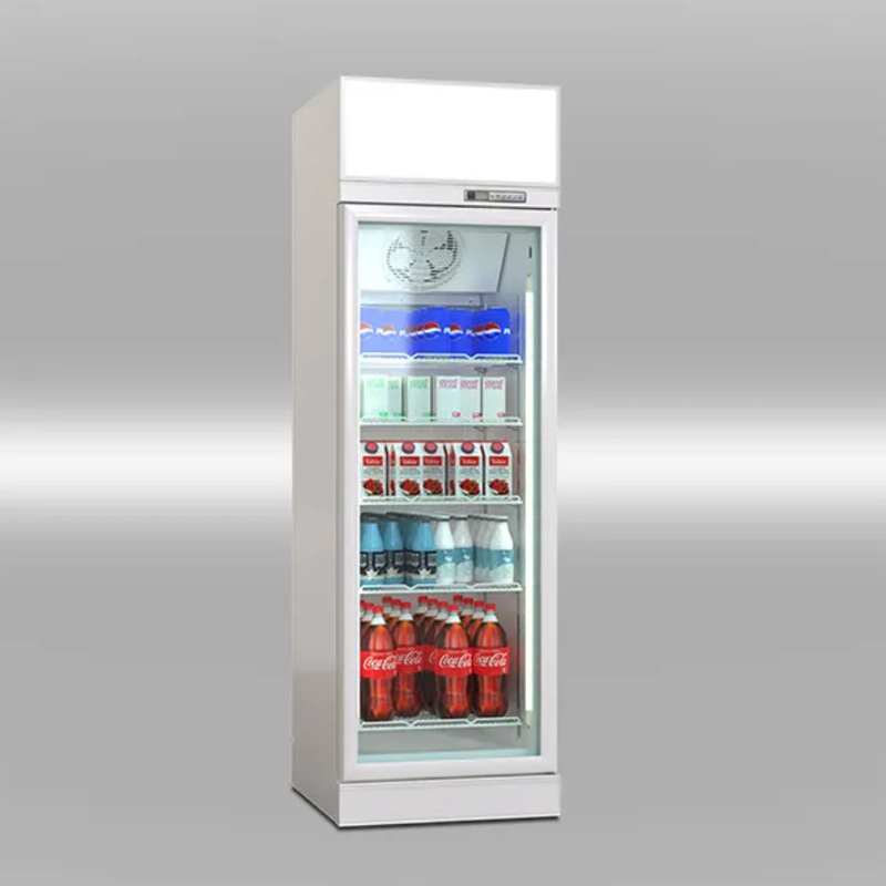 Refrigerated Display Cabinet, Top-Mounted Refrigerated Fresh-Keeping Cabinet, Beverage Yogurt Beer Refrigerator, Commercial Freezer