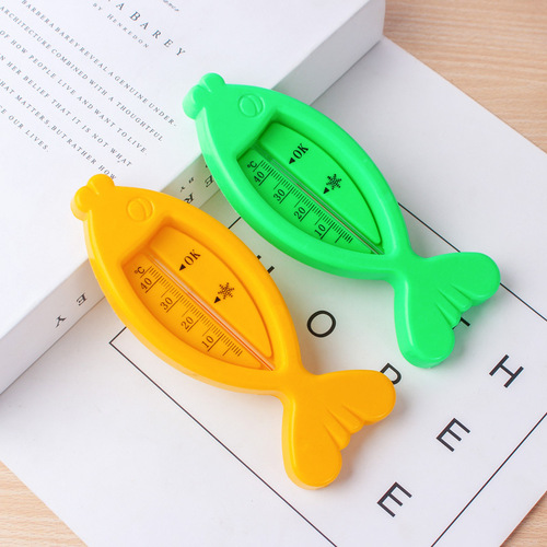Baby bath water thermometer, wet and dry thermometer thermometer, cartoon fish dual-purpose room temperature meter wholesale