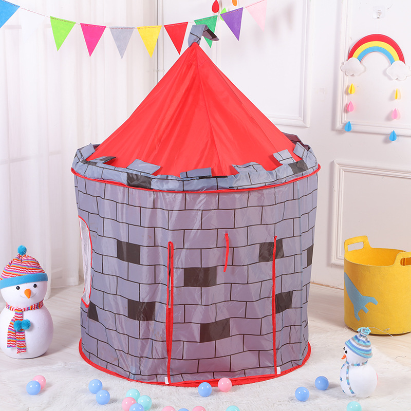 Carpas infantiles al por mayor, castillos yurtas transfronterizos, casas de juguete para exteriores, casas de juegos plegables para bebés para interiores.