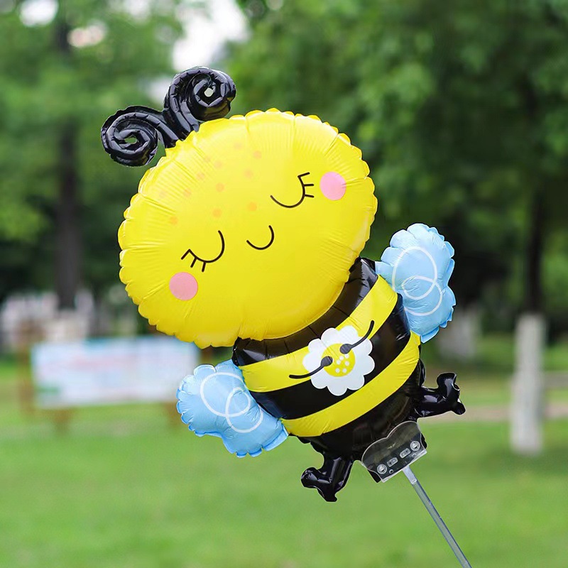 Inscripción Día del Niño Clip Globo Palo de mano Gran variedad de linda película de aluminio globo de dibujos animados empuje al por mayor