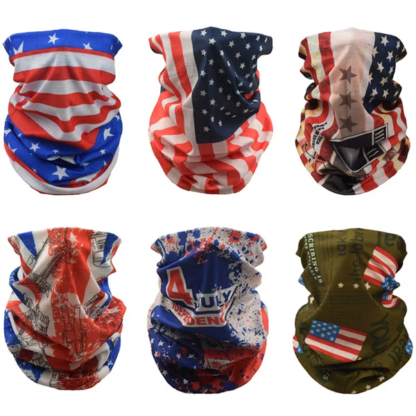 American Flag Series Spot Magic Headscarf Outdoor Cycling Mask Sun Protection Sports Versatile Scarf Scarf