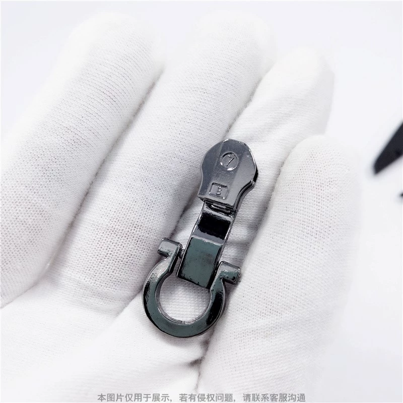 Гальванический подвижный съемник Dongguan производитель застежек-молний Литье под давлением из цинкового сплава 7 # Кольцевой съемник для замков