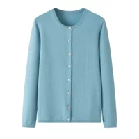 Ordos City Source Factory 100 Pure Cashmere Свитер Кардиган с круглым вырезом и длинными рукавами Свитер с кондиционером Куртка Кашемировый свитер