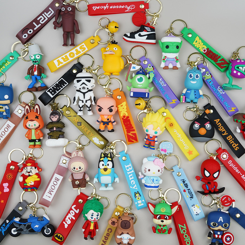Cartoon Cute Doll Keychain Car Key Pendant Student Backpack Accessories Couple Cheap Small Gifts Wholesale