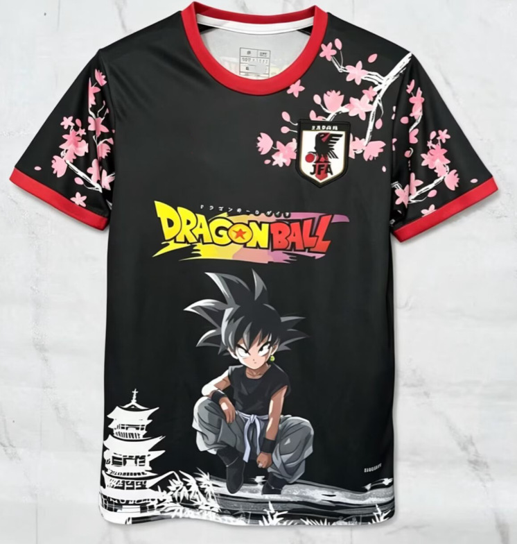 25-26 Nueva camiseta de anime de camiseta japonesa One Piece Samurai Sakura Dragon Ball Uniforme de fútbol transfronterizo de edición especial