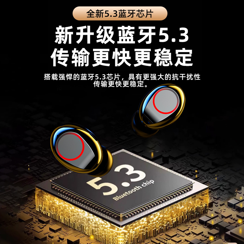 Comercio exterior transfronterizo M90 auriculares inalámbricos Bluetooth de larga duración alta calidad de sonido LED pantalla digital reducción de ruido auriculares inalámbricos deportivos