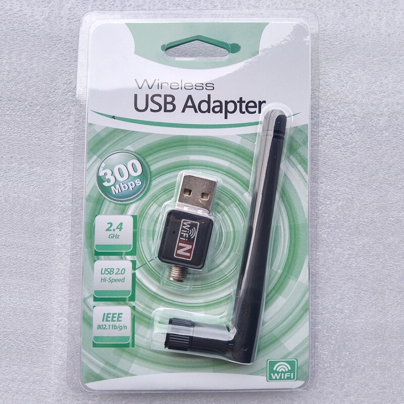 USB wireless network card 150m mini WIFI receiver network card computer adapter 802.11n network card with antenna
