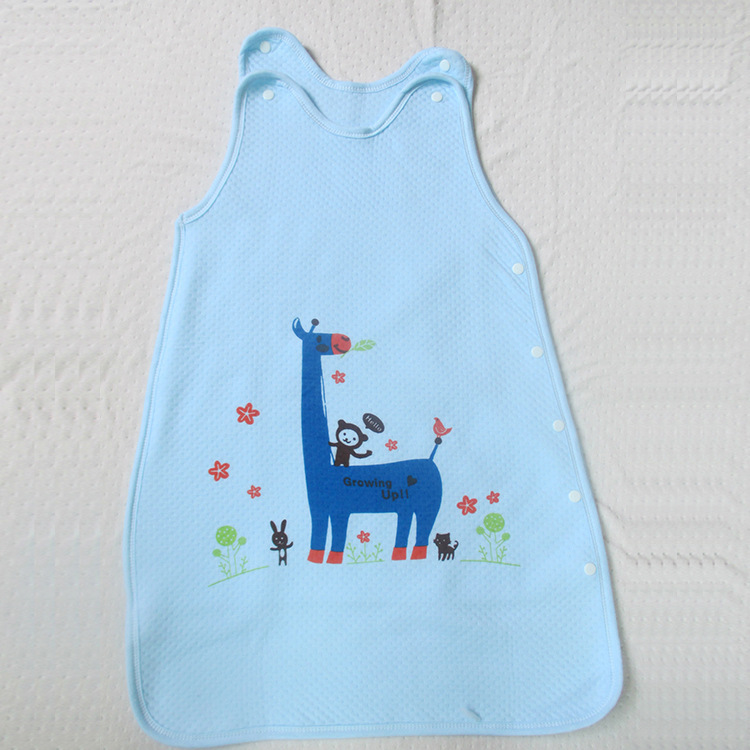 Summer thin breathable children's sleeping bag, cartoon tank top for early age, print
